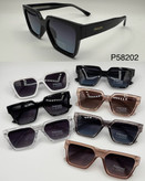 عینک آفتابی زنانه پلاریزه کائوچو دسته سیم پرادا PRADA مدل 58202