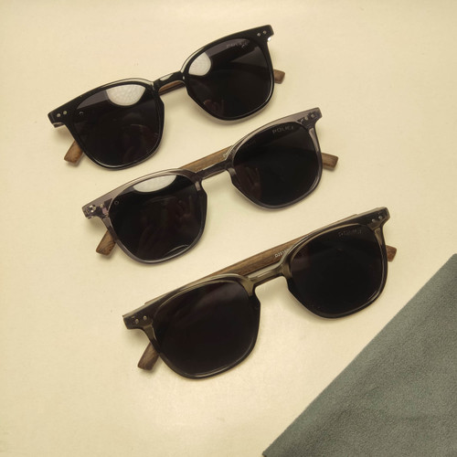 عینک آفتابی دسته چوب POLICE کد 2516