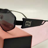 عینک آفتابی فلزی زنانه فانتزی میو میو miu miu کد 7528 - عینک آفتابی - فرزاد اپتیکال